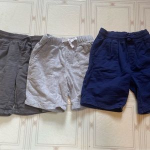 Lot of 3 Boy’s Carter’s shorts size 4/5 Gray And Blue. Some stains on one pair